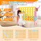 Costway Jumbo 4-to-Score 4 in A Row Giant Game Set with Stickers for Kids Adults Family Fun Red/Yellow